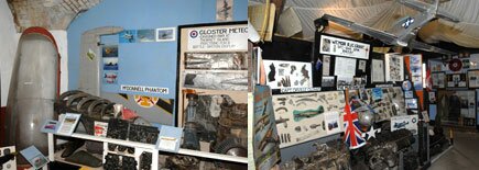 Displays within Avaition Museum at coalhouse fort