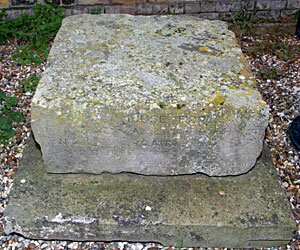 Stone from original memorial